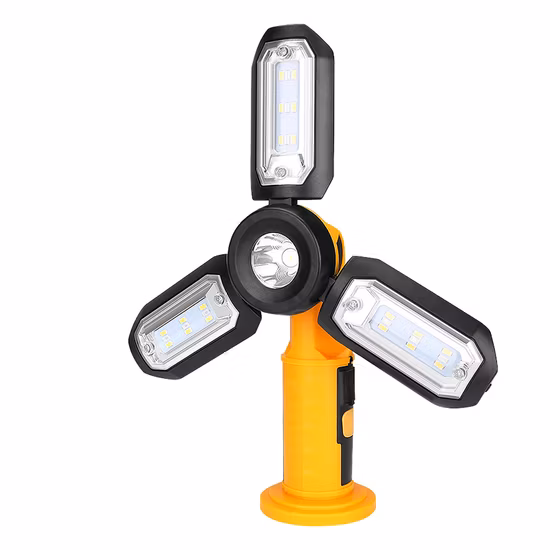 Brightenlux 2022 Новый дизайн, яркий складной магнитный USB перезаряжаемый светодиодный рабочий фонарь с функцией Power Bank