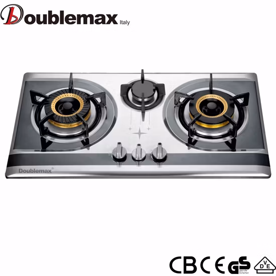 Отличная цена, настольная плита из закаленного стекла с двойной горелкой, кухонная плита